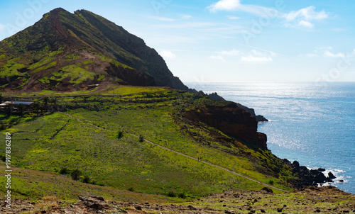 Scenic morning view of Ponta Sao Lourenco.