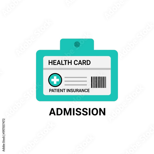 Essential Medical Document: A Healthcare Card for Patient Insurance and Admission Procedures