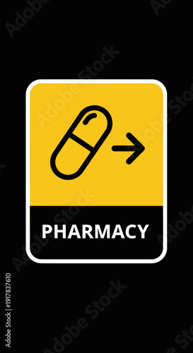Essential Pharmacy Icon Depicting Medication Delivery With Sleek Design and Healthcare Concept