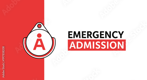 Graphic Illustration Depicting Hospital Admission and Emergency Medical Care for Quick Assistance