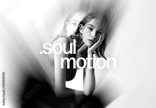 Soul Motion Blur Photo Effect Mockup