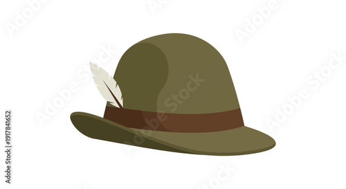 Safari Hat with Feather.