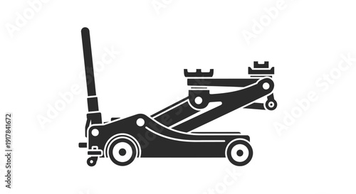 Scissor Car Jack Illustration.