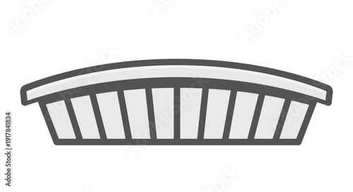 Simple Black Basket Illustration.