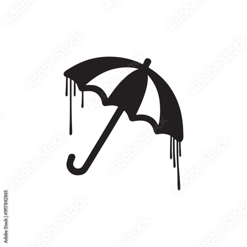 Umbrella icon protection vector illustration