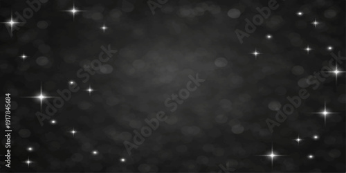 An abstract loop of glowing blue stars and particles falling through a dark winter sky creates a nebula motion background for science and galaxy universe themes