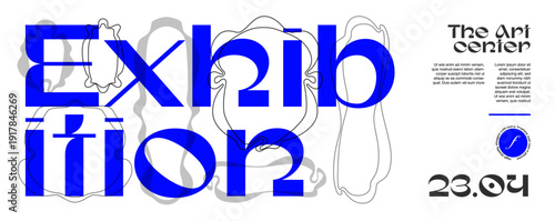 Doodle, Rectangle, and Frame Shape for Flayer Design with A Wavy Border and Decorative Edge. Abstract Art Element in A Floral and Boho Form for Invitation Backgrounds or Vintage Poster.