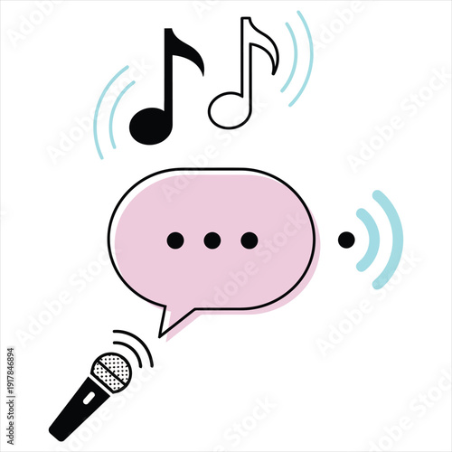 Comic Pop Art Elements with Symbols