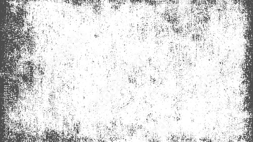 Grunge print frame with textured vector background for creative design Vector background featuring distressed grunge frame and rough artistic texture