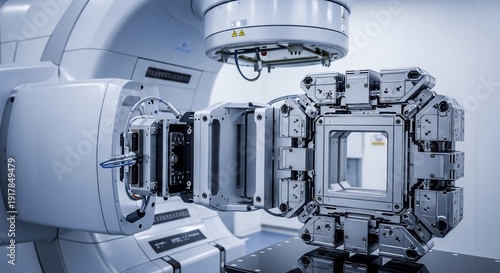 Advanced Medical Linear Accelerator Machine for Cancer Treatment.