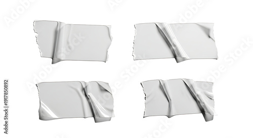 Wallpaper Mural Abstract geometric shapes composed of intersecting linear and curved planes isolated on transparent background Torontodigital.ca