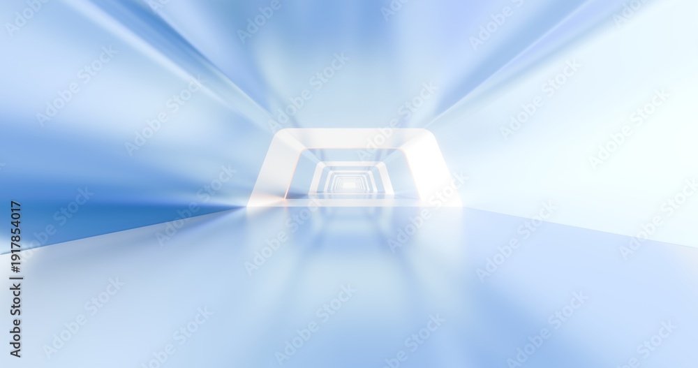 Naklejka premium Abstract architecture background arched interior 3d render