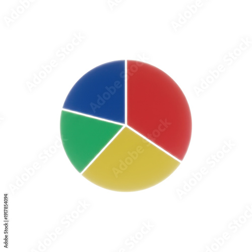 Colorful Pie Chart Divided Into Four Sections Free Download Colorful Pie Chart Divided Into Four Sections - GFXLoad