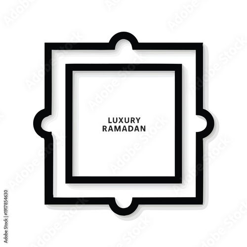 Blank photo frame on white background with clipping path