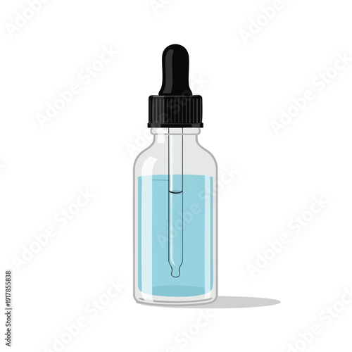 Close Up of a Dropper Bottle with Herbal Extracts for Natural Health Remedies