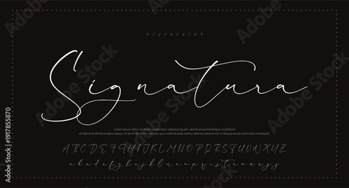Script Brush Font Type Font lettering handwritten 