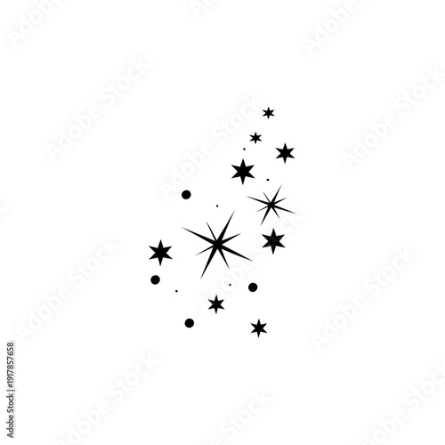 black ants on white background