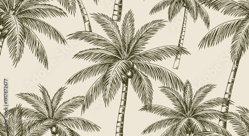 Abstract Tropics Seamless Pattern