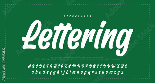 Script Brush Font Type Font lettering handwritten 