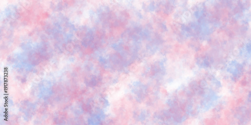Colorful paper textured ink effect grungy wet pastel illustration for design. colorful abstract watercolor background. Smooth vibrant light pink, purple shades and blue watercolor paper textured.