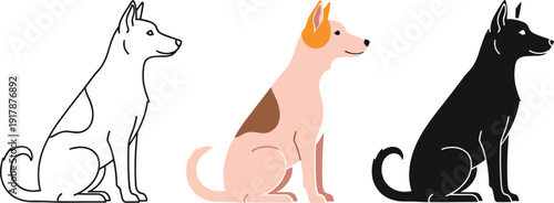 Abstract minimal concept illustration with simple clean visual elements in a modern design style