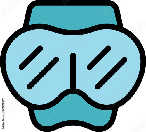 Diving mask with clear lenses providing unobstructed view during underwater adventures