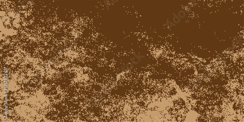 Vintage brown grunge paper texture with a dirty marble stone pattern and abstract paint brushstrokes creates a seamless old wall backdrop for winter art design