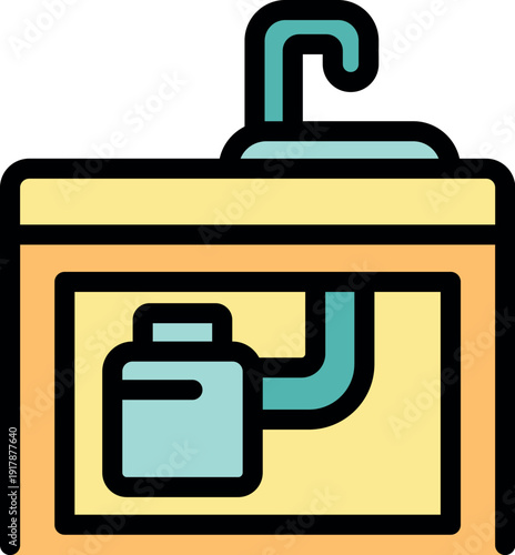 Plumbing system featuring a sink, faucet, and food waste disposer unit, ideal for modern kitchen functionalities