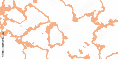 A 3d vector illustration of red and yellow paint splashes forming a globe map of the world with defined country borders and atlas geography