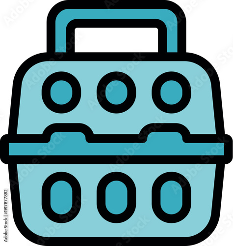 Securely transport and store eggs with this empty egg carton, designed for safe handling and organization