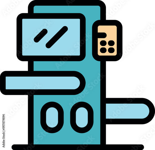 Modern printing press with control panel and display, representing equipment used in the printing industry for high quality print production