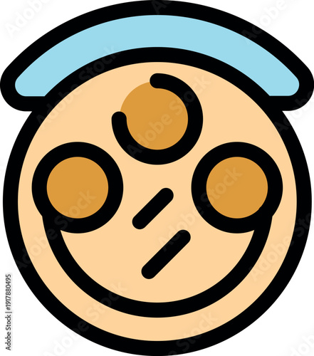 Fresh takoyaki balls cooking on a hot plate, being turned with a spatula, ready to be served as a popular japanese street food