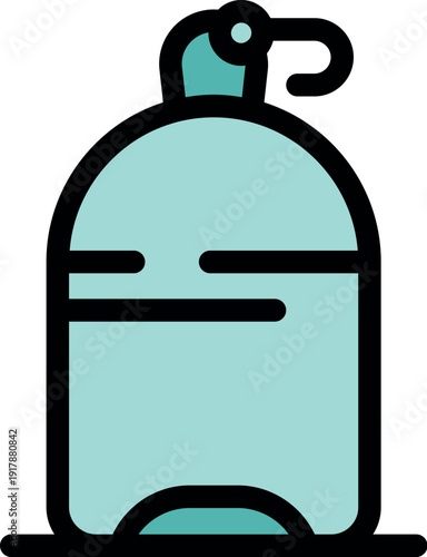 Small diving oxygen tank for safe underwater exploration