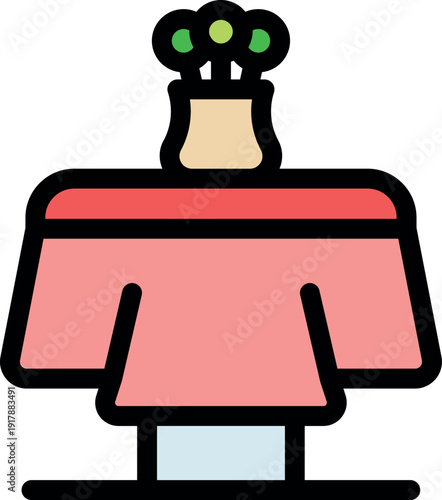 Small table with plant adding a touch of nature to home decor, creating a cozy and inviting atmosphere