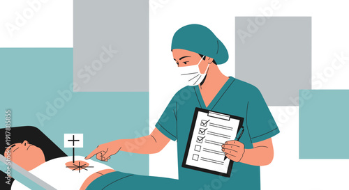 Doctor and Patient in Clinical Setting, Healthcare Medical Treatment and Diagnosis