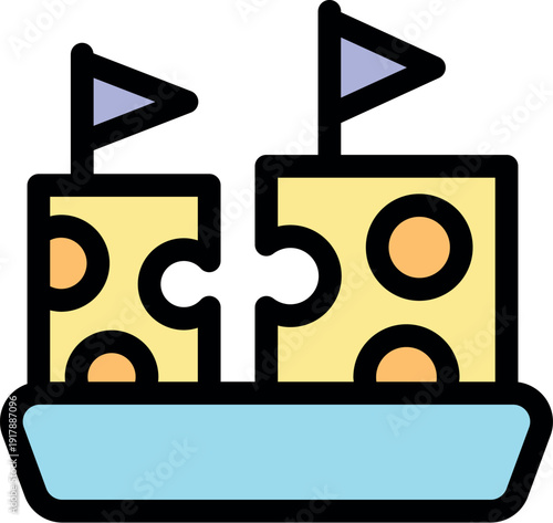 Puzzle pieces fitting together, symbolizing partnership, collaboration, and problem solving