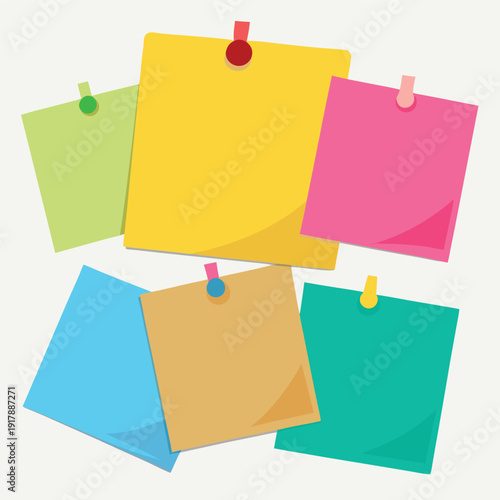 colorful sticky notes pinned on a wall