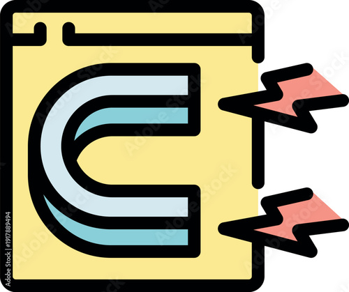 Horseshoe magnet attracting traffic to website, symbolizing effective digital marketing strategies for lead generation and conversions