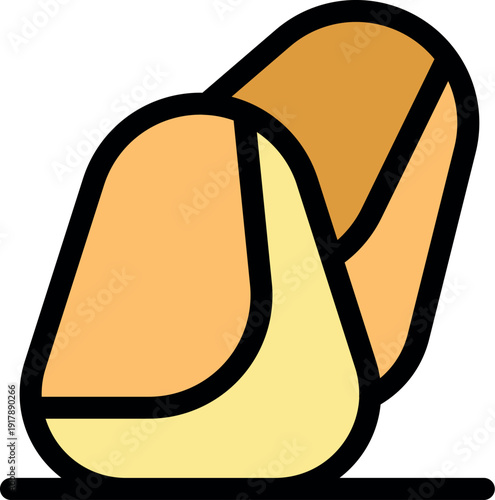 Freshly baked loaf of bread sliced open, revealing soft inside and golden crust, perfect for sandwiches or toast