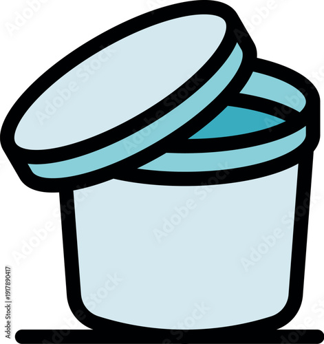 Open jar of moisturizing cosmetic cream, perfect for skincare and beauty routines