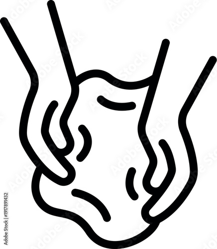 Potter skillfully kneading clay, demonstrating the craft and creation process in ceramics