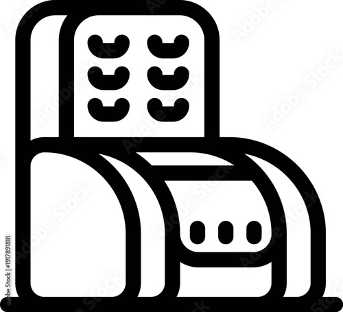 Automated bread maker processing dough, simplifying baking process with technology