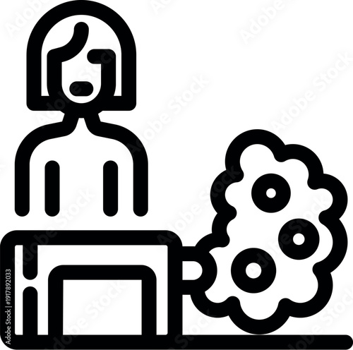 Woman suffering from exhaust fumes coming from car, exhaust pipe emitting pollution causing respiratory problems to a woman