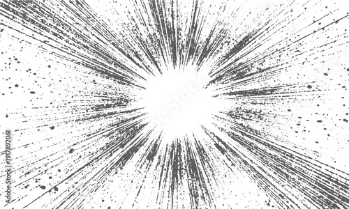 Explosive noise burst texture comic style background
Black and white dot work sunbeam design frame