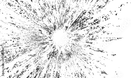 Dynamic beam burst background comic explosion effect, Stipple dot sunray pattern action flash backdrop