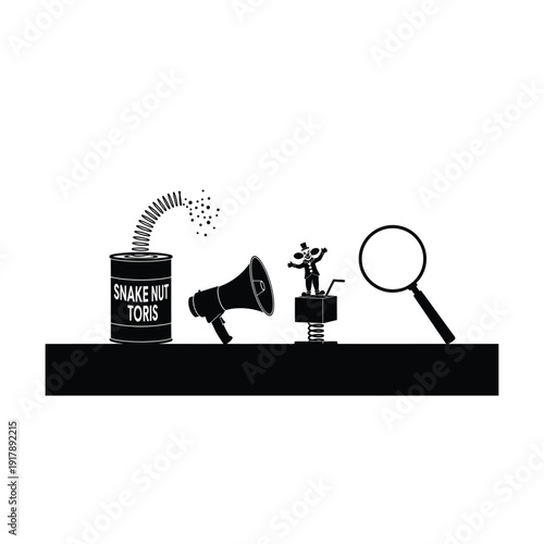 Snake in a Can Prank with Magnifying Glass