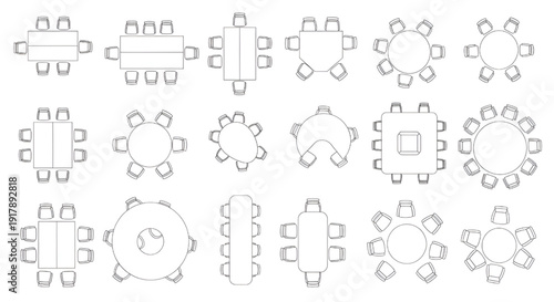 Flexible Conference and Event Seating Layouts with Banquet and Meeting Tables for Weddings and Business Events