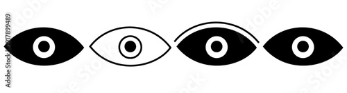 social media icons set with eye views, heart, like, save, share, and send arrow symbols, for engagement and interaction, apps, UI, and messaging interfaces