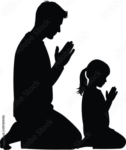 A person kneeling in prayer with their head bowed down on the ground.