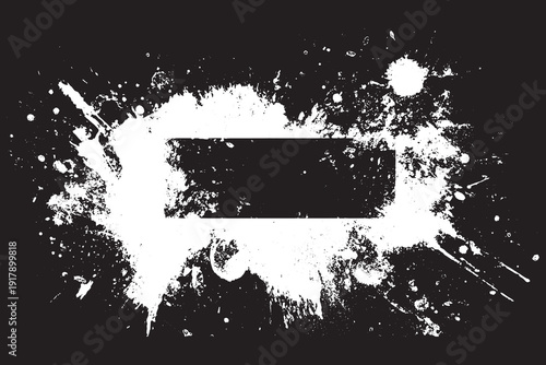 Grunge border frame vector illustration.